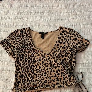 Forever 21 Leopard Crop